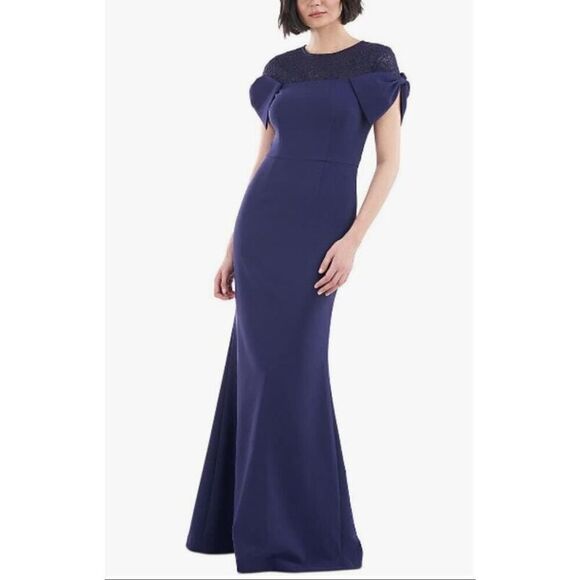 JS Collections Annalise Bow Mermaid Gown - Size 8 - NWT - Picture 1 of 4